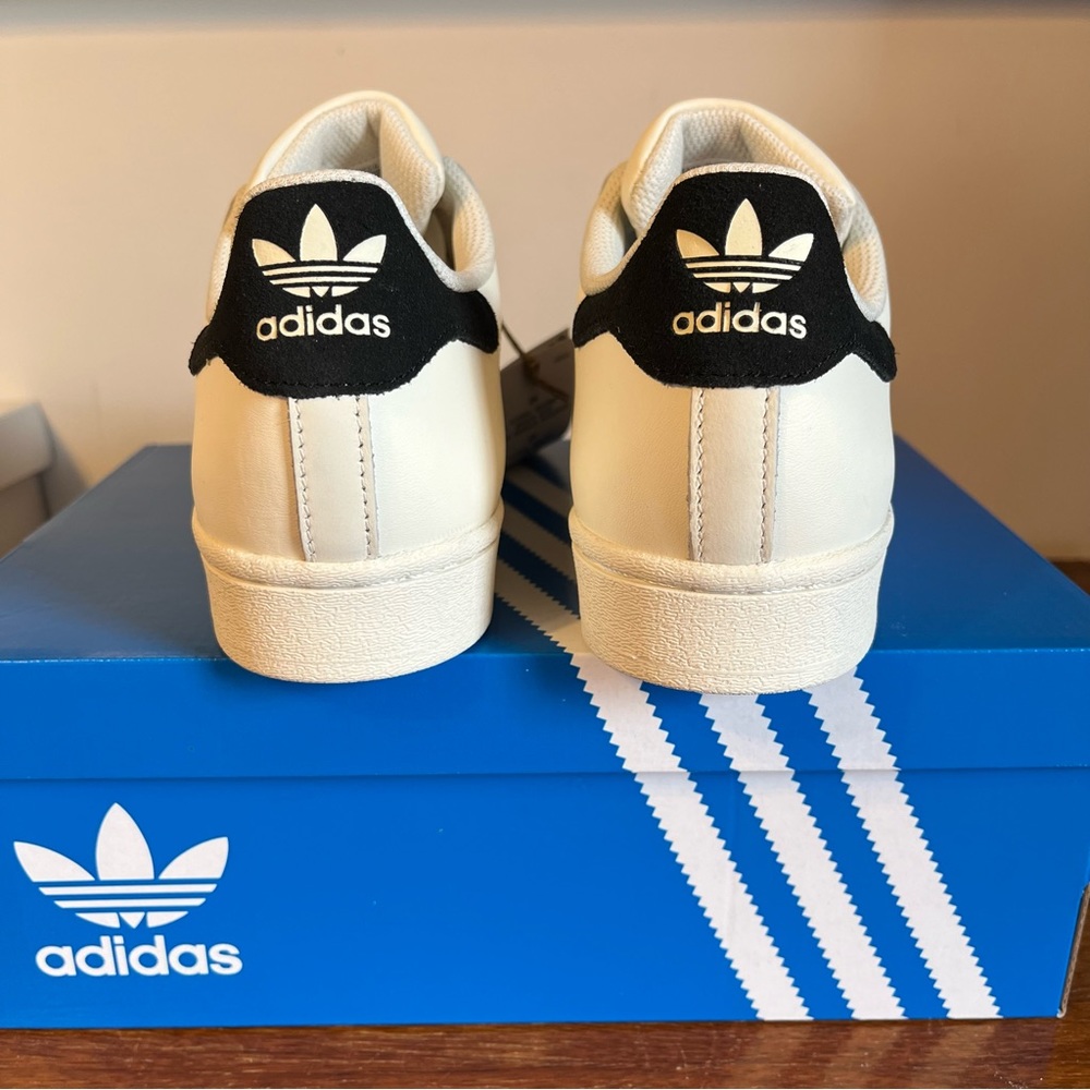 ADIDAS Women's Superstar Leopard Stripe Shoes - Picture 7 of 11